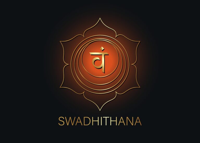 Second,Swadhisthana,Chakra,With,The,Hindu,Sanskrit,Seed,Mantra,Vam
