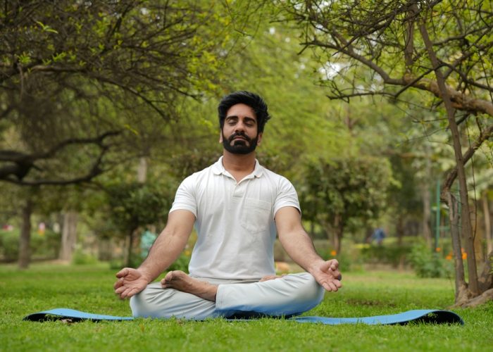 Young,Indian,Man,Doing,Yoga,In,Park.,Yoga,And,Meditation Young,Indian,Man,Doing,Yoga,In,Park.,Yoga,And,Meditation
